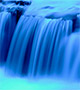 Blue waterfall