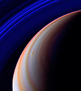 Saturn's rings from the Cassini spacecraft.