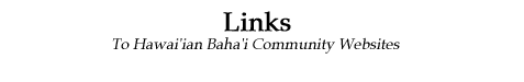 Links to Baha'i Community Websites