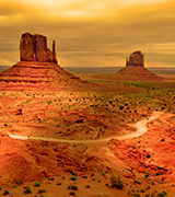 Photo of canyonlands in the American southwest.