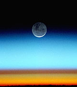 The moon photographed from low Earth orbit.