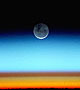 The moon from space